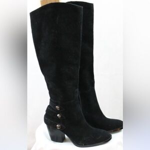 Ivanka  Trump Ittoni Knee High Tall suede Black Boots Size 6 New With Tag.